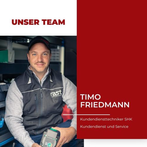 #TeamRast, #Mitarbeitervorstellung, #KundendienstProfi, #HeizungSanitär, #Neuzugang, #KappoImEinsatz